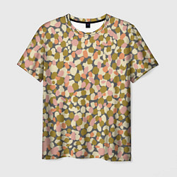Мужская футболка Оливье салат, абстрактный паттерн