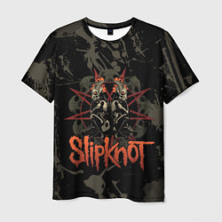 Футболка мужская Slipknot dark satan, цвет: 3D-принт