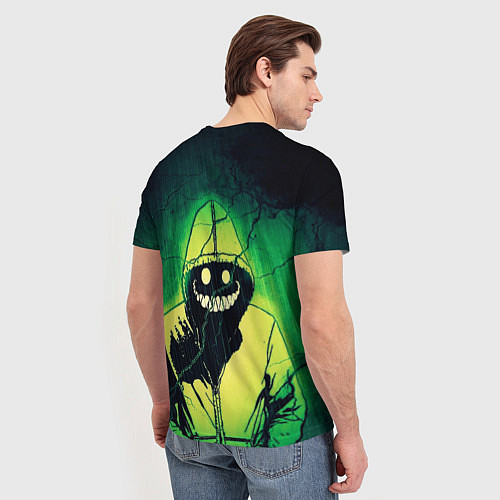 Мужская футболка Halloween - призрак в плаще / 3D-принт – фото 4