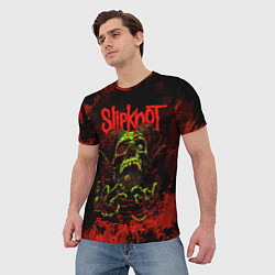 Футболка мужская Slipknot череп, цвет: 3D-принт — фото 2