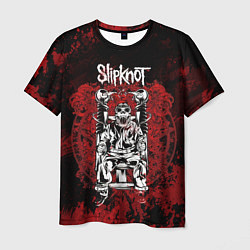 Мужская футболка Slipknot - скелет