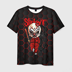 Мужская футболка Slipknot объемные соты