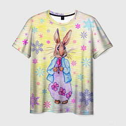 Мужская футболка Винтажный кролик