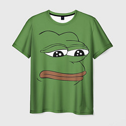 Мужская футболка Лягушонок Pepe грустит