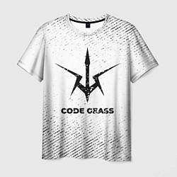 Мужская футболка Code Geass с потертостями на светлом фоне