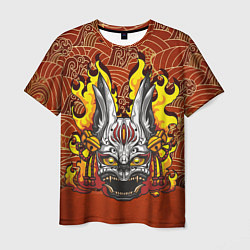 Мужская футболка Огненный кролик