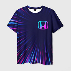 Мужская футболка Honda neon speed lines