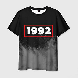 Мужская футболка 1992 - в красной рамке на темном