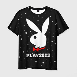 Мужская футболка Кролик плей 2023