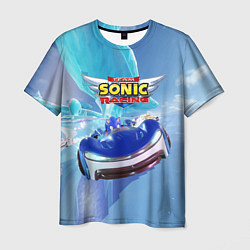 Мужская футболка Team Sonic racing - hedgehog - speed