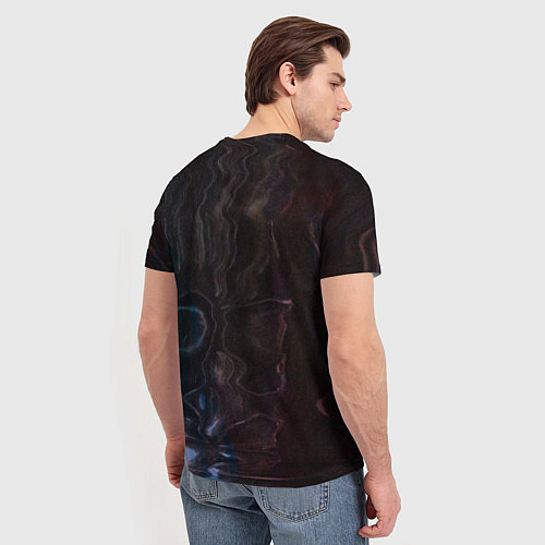 Мужская футболка GLITCH - Визуальная ошибка / 3D-принт – фото 4