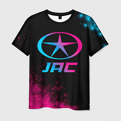 Мужская футболка JAC - neon gradient