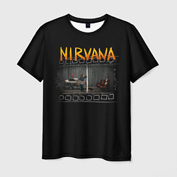 Футболка мужская Nirvana отрывок, цвет: 3D-принт