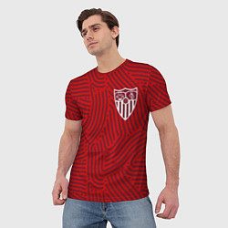 Футболка мужская Sevilla отпечатки, цвет: 3D-принт — фото 2