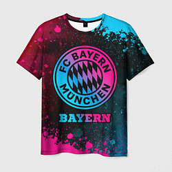 Мужская футболка Bayern - neon gradient
