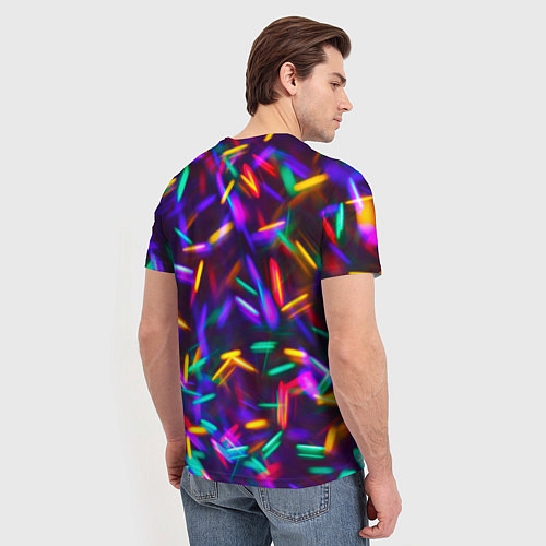 Мужская футболка Цветомузыка / 3D-принт – фото 4