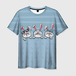 Мужская футболка Зайки-кролики