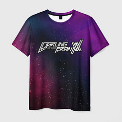 Мужская футболка Darling in the FranXX gradient space