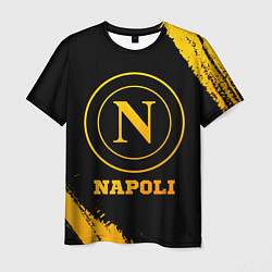 Мужская футболка Napoli - gold gradient