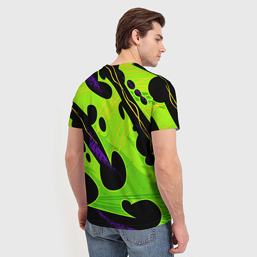 Мужская футболка Ребекка - органический зеленый / 3D-принт – фото 4