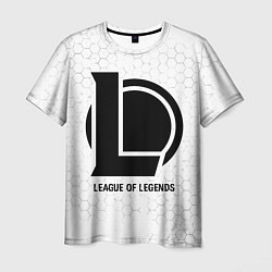 Мужская футболка League of Legends glitch на светлом фоне