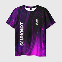 Мужская футболка Slipknot violet plasma