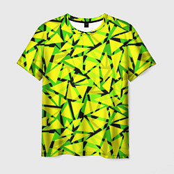Мужская футболка Желтый геометрический узор