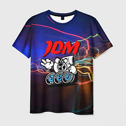 Мужская футболка JDM style - engine - gesture