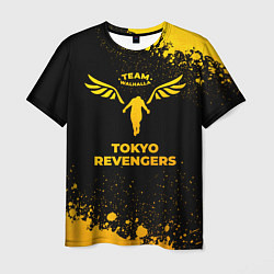 Мужская футболка Tokyo Revengers - gold gradient