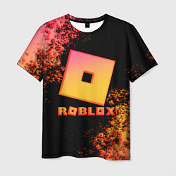 Мужская футболка Roblox logo gradient