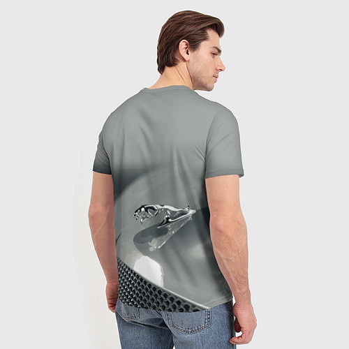 Мужская футболка Jaguar - капот - эмблема / 3D-принт – фото 4