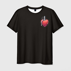 Мужская футболка Сердце - граната