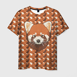 Мужская футболка Милая красная панда