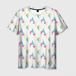 Мужская футболка Паттерн треугольники