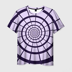 Мужская футболка Спираль - оптическая иллюзия