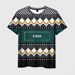 Мужская футболка FIRM ретро свитер