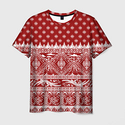 Мужская футболка Love climbing : Christmas aesthetics
