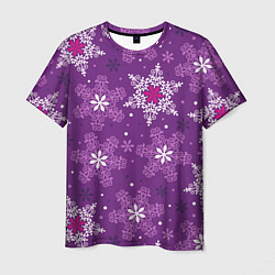 Мужская футболка Violet snow