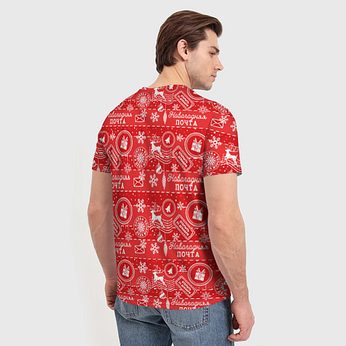 Мужская футболка Посылка от Деда Мороза / 3D-принт – фото 4