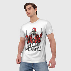 Футболка мужская Злой Санта, цвет: 3D-принт — фото 2