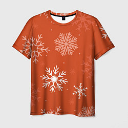 Мужская футболка Orange snow