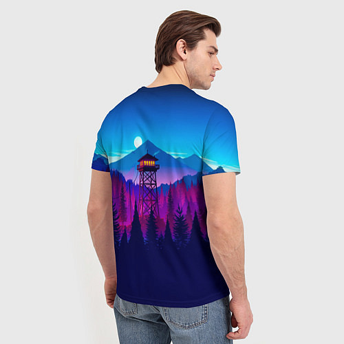 Мужская футболка Firewatch / 3D-принт – фото 4