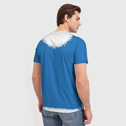 Мужская футболка Снегурка с косами / 3D-принт – фото 4