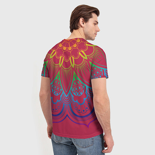 Мужская футболка Viva magenta mandala / 3D-принт – фото 4
