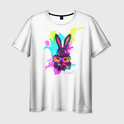 Футболка мужская Rabbit casuall, цвет: 3D-принт