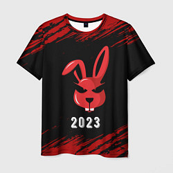 Мужская футболка 2023 Кролик суровый