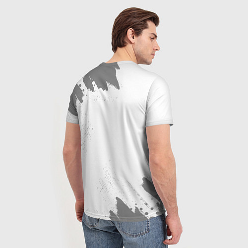 Мужская футболка Парикмахер с очень большой буквы на светлом фоне / 3D-принт – фото 4