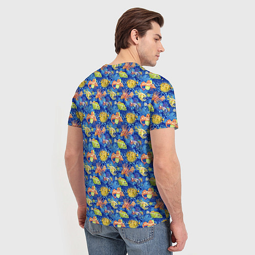 Мужская футболка Смешные рыбы / 3D-принт – фото 4