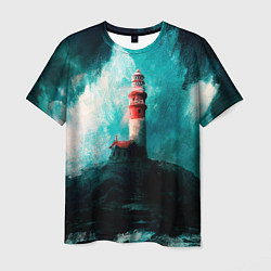 Мужская футболка Бушующее море