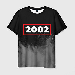 Мужская футболка 2002 - в красной рамке на темном